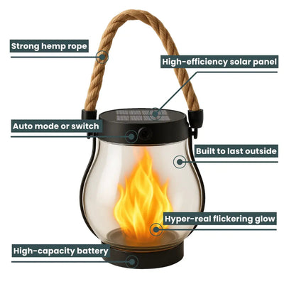 Vitalix Solar Lantern Outdoor Lights
